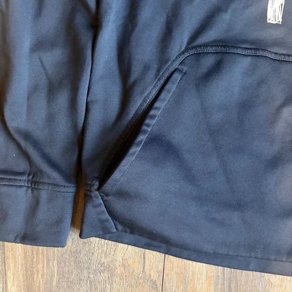 Nike Dri-FIT Black Hoodie Youth Large Pockets Thumb slits kid clothes - Picture 2 of 4